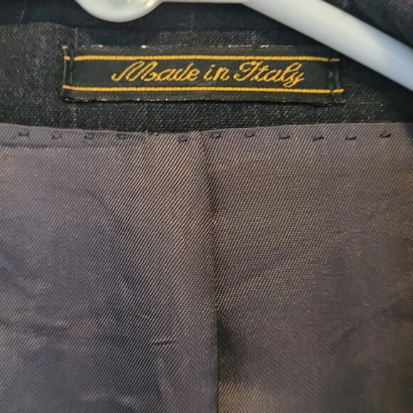 Mario Valente Loro Piana Wool Pinstripe Double Breasted Blazer 46R - Picture 2 of 8